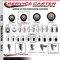 Service Caster 3.5'' SS Maroon Poly Swivel 1-3/8'' Expanding Stem Caster Total Lock Brake SCC-SSEXTTL20S3514-PPUB-MRN-138 - alternate 4